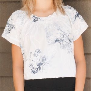 laura scott lacey floral shirt!